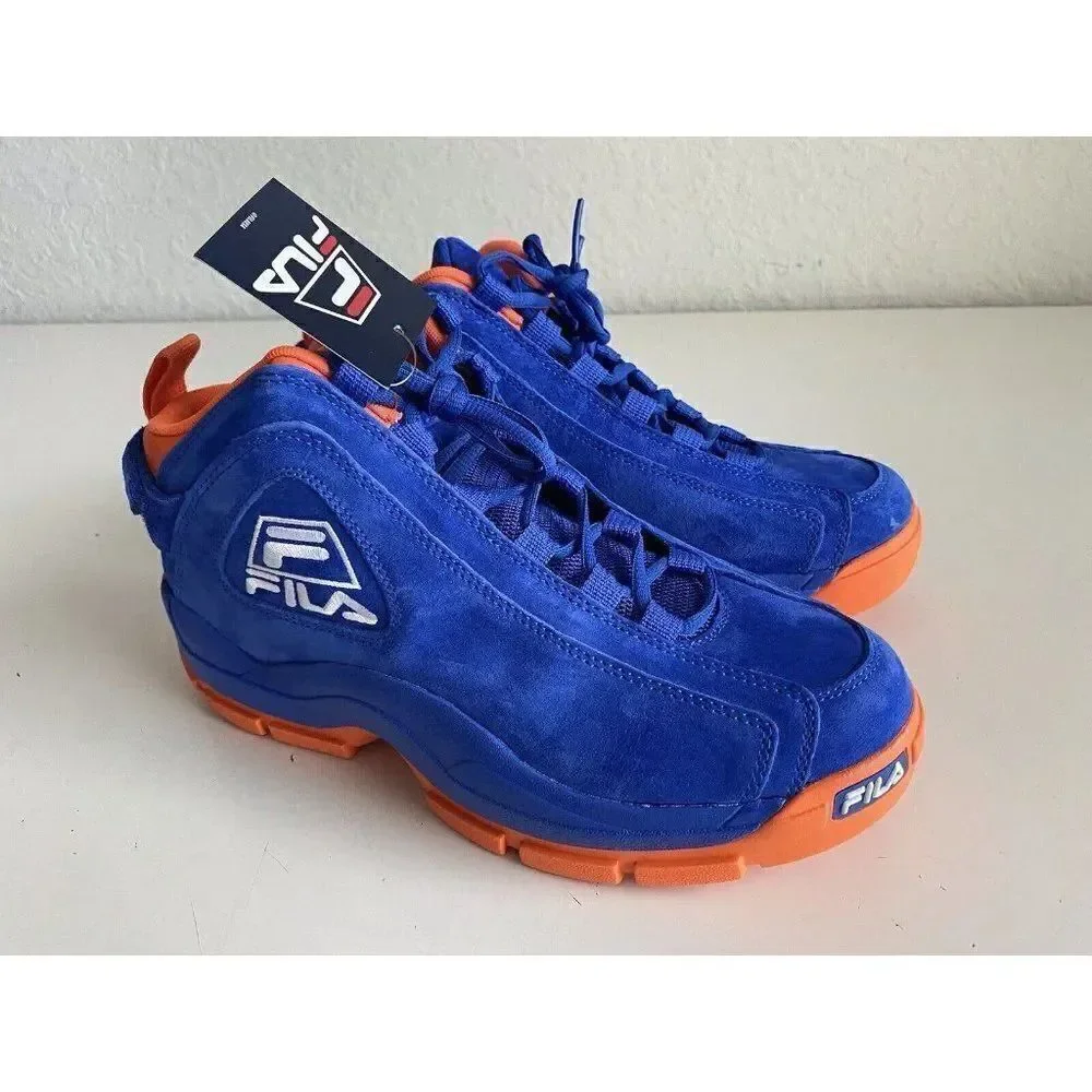 Fila‎ 96 Grant Hill 2 New York Knicks 1BM01798-423 Blue Orange Suede Men’s Sz 9